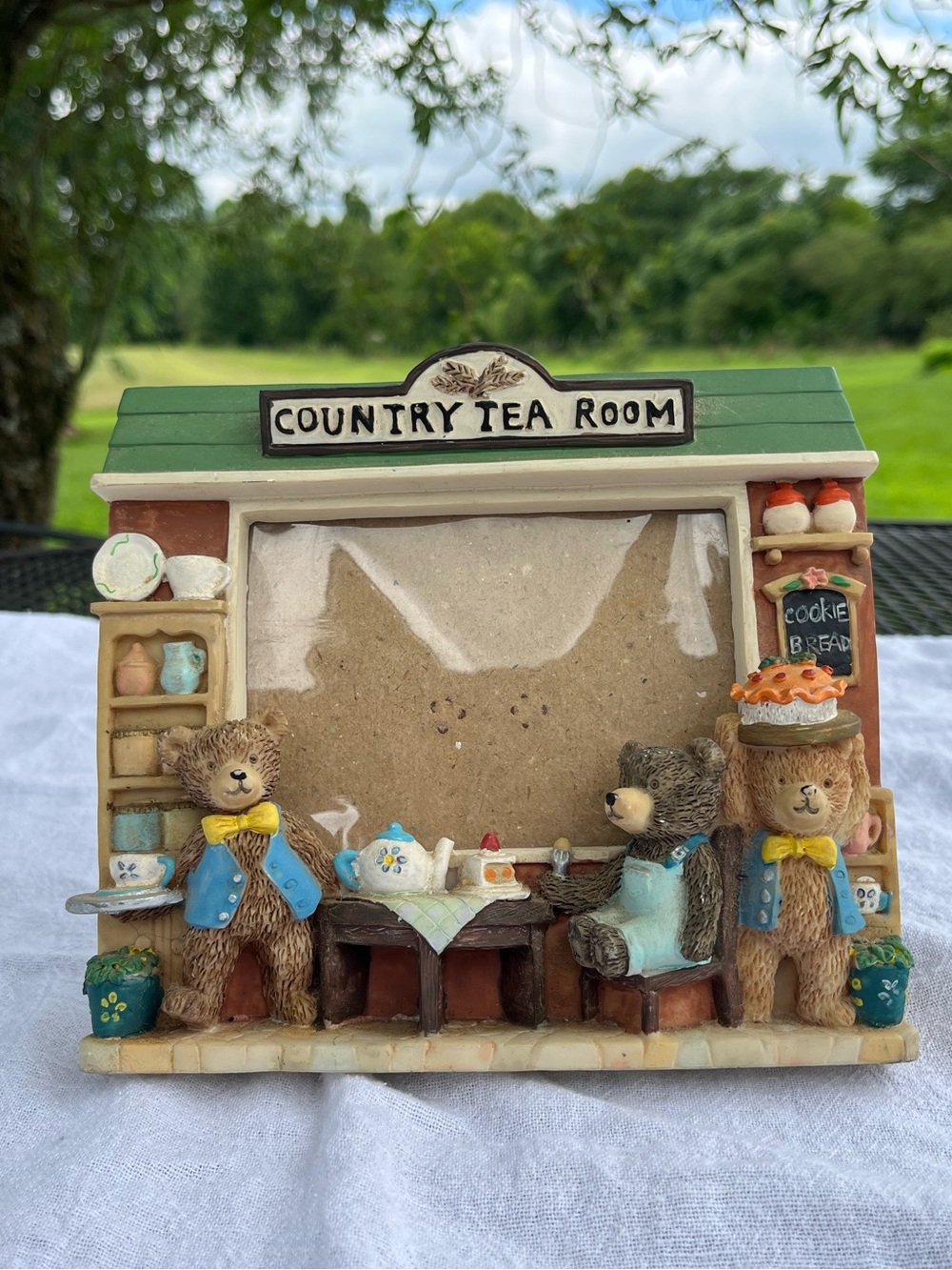 Cherished Teddy’s country tea room 4" X 3" Picture 6X6 Frame